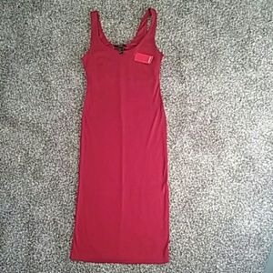 Ribbed Knit Midi Bodycon Dress