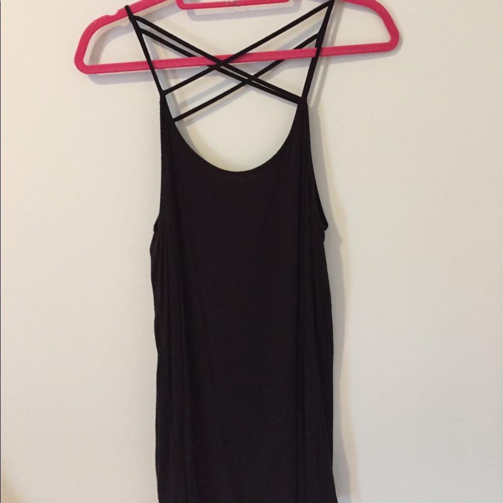 Cross front and back tank top