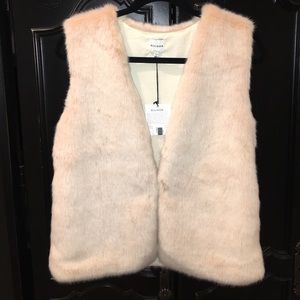 Ellison Pink Faux Fur Vest