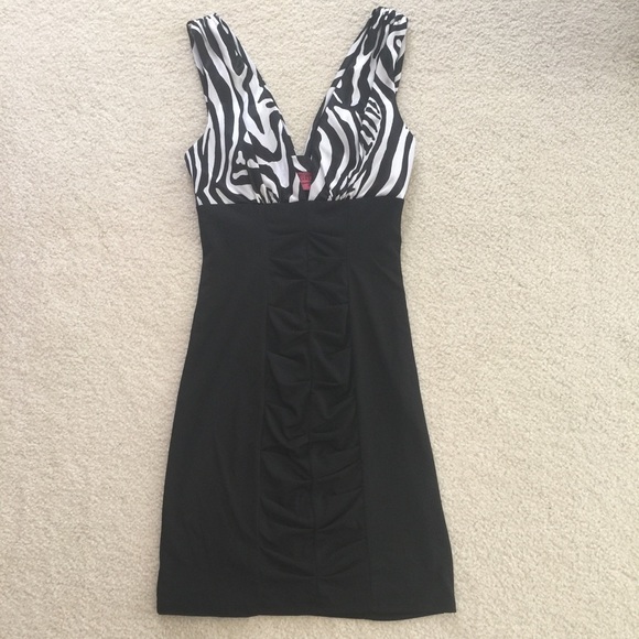 Zebra Print Dress - Picture 1 of 8