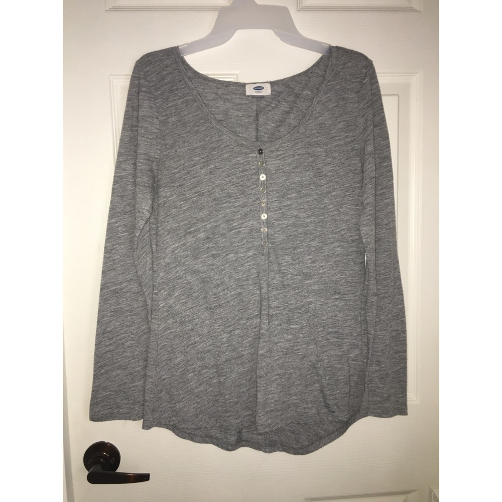 Long-Sleeve Grey Shirt