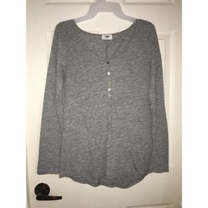 Long-Sleeve Grey Shirt
