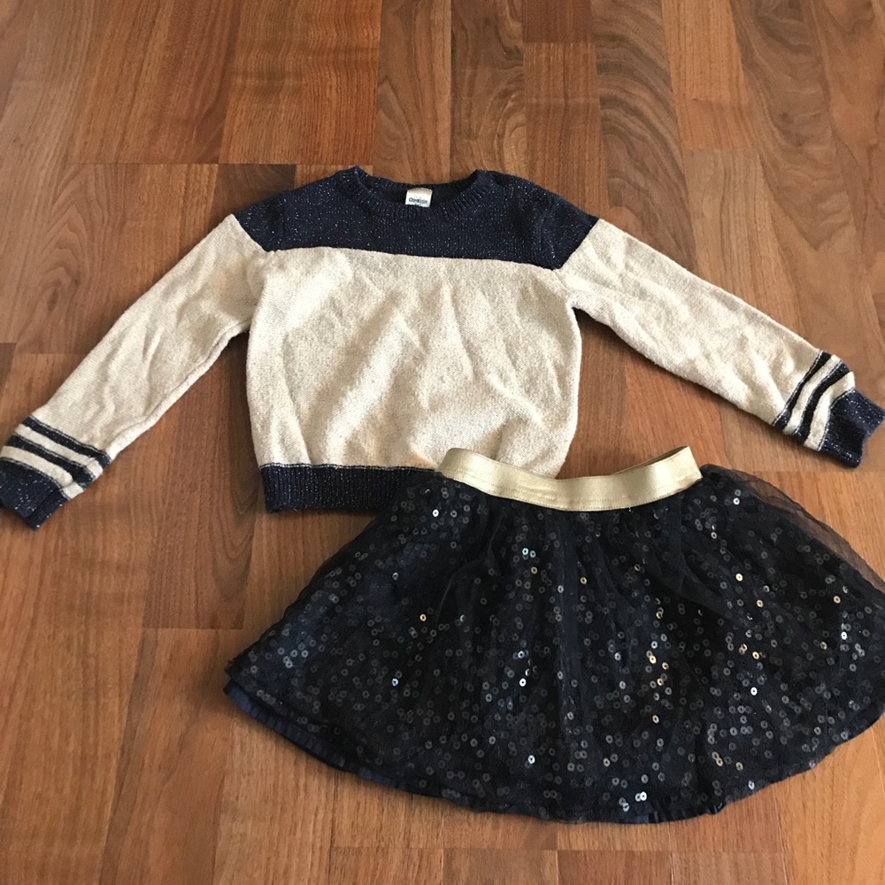 Oshkosh sweater and skirt set