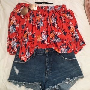 off the shoulder shirt