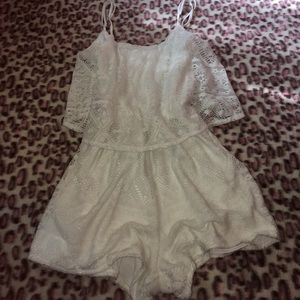 White Aeropostale romper