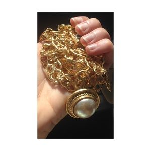 Celine Accessories - Celine Chain Belt Macadam Pearl Necklace Italy Celine Accessories - Celine Chain Belt Macadam Pearl Necklace Italy