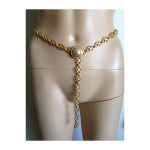 Celine Accessories - Celine Chain Belt Macadam Pearl Necklace Italy Celine Accessories - Celine Chain Belt Macadam Pearl Necklace Italy