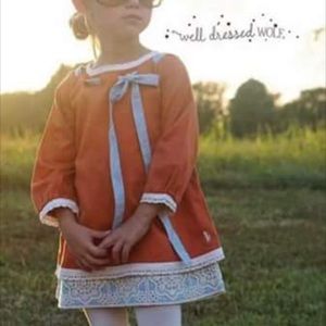 Well Dressed Wolf Pumpkin Spice 24M VGUC Tunic Set
