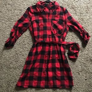 TRADED ❤️ DEPRI Buffalo Check Dress