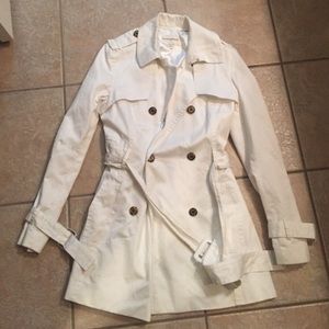 M White Trench Jacket Banana Republic