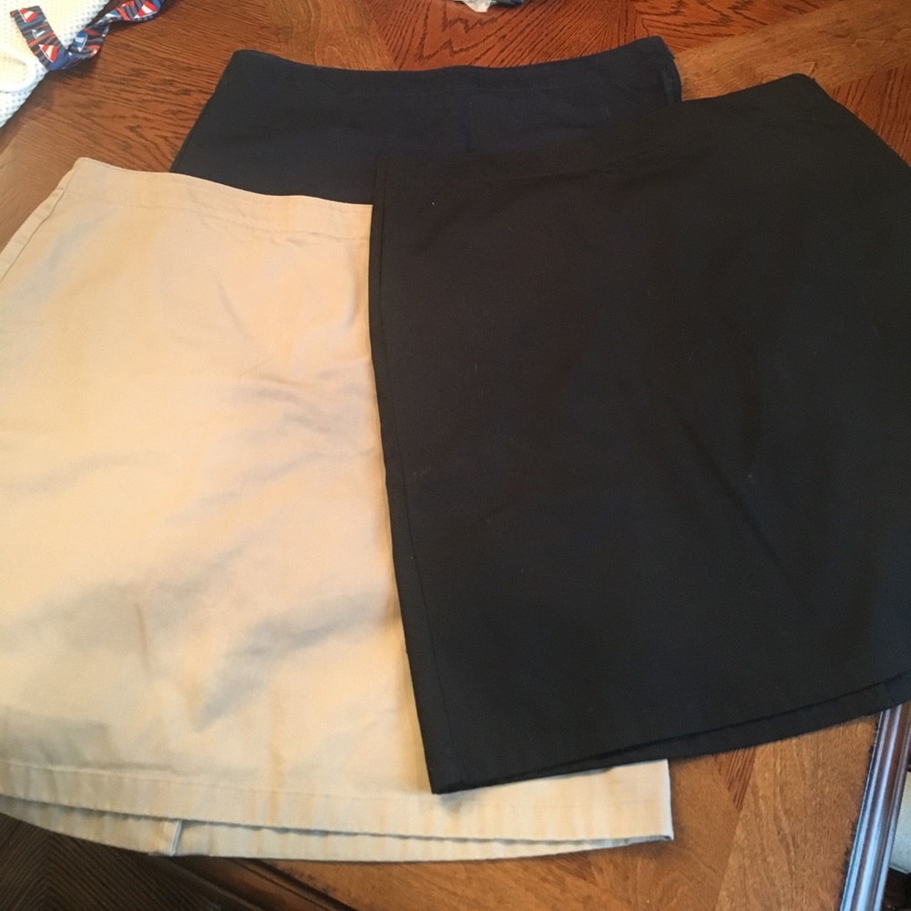 Lot of 3 Lands End Skorts