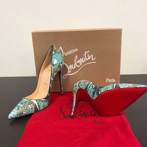 CHRISTIAN LOUBOUTIN So Kate Multicolor Python Pump