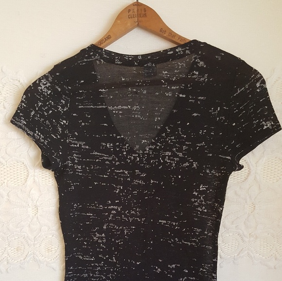 SEXY sheer b&w top - Picture 2 of 2