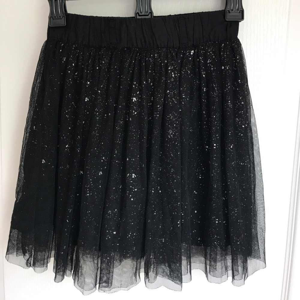 Girls black tulle skirt