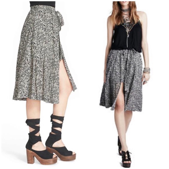 Free People Dresses & Skirts - Free People Love Train Taupe Wrap Skirt