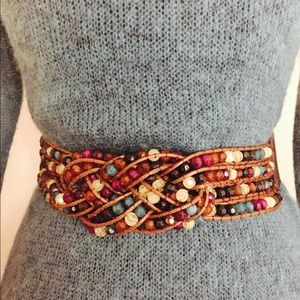 Anthropologie Beaded Belt