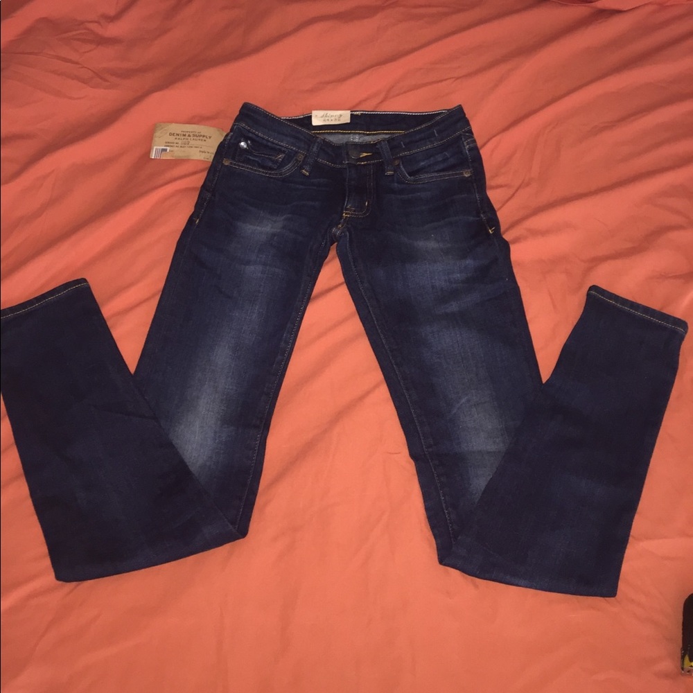Ralph Lauren NWT dark blue skinny jeans