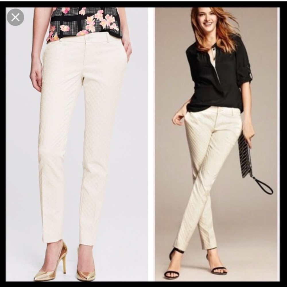 NWOT Banana Republic Embossed Trousers