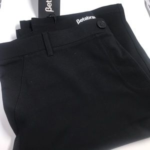 Betabrand straight leg black dress yoga pants XL