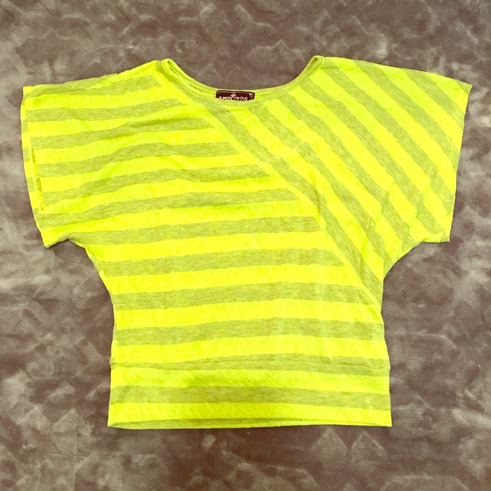 Almost Famous neon crop top