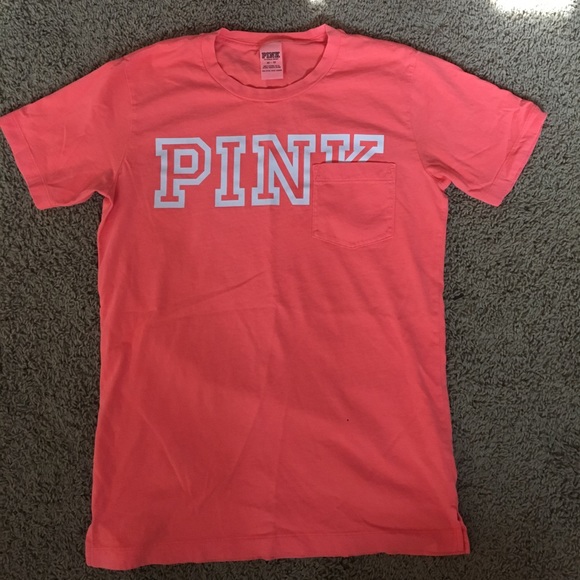 PINK Victoria's Secret Tops - Orange Victoria’s Secret shirt