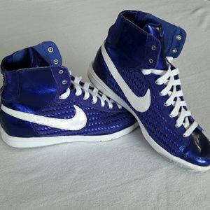 💲PRICE ⤵❗*NIKE* Metallic Purple & White Mids