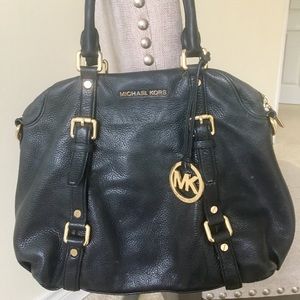 Michael Kors Black Leather Handbag