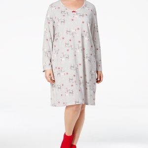 Charter Club Knit Sleepshirt Nightdress Socks Set