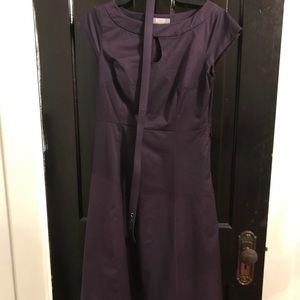 Dark purple dress and belt