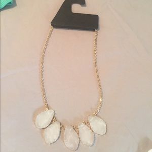 Gold & White necklace