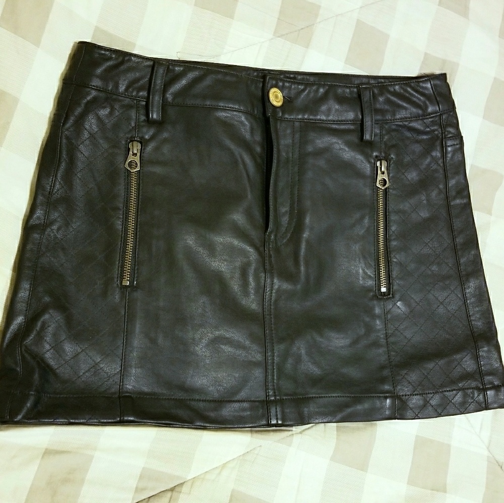 American Eagle Outfitters Leather Skirt