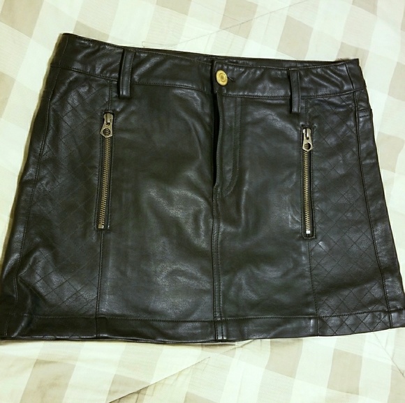 American Eagle Outfitters Leather Skirt - Picture 1 of 5