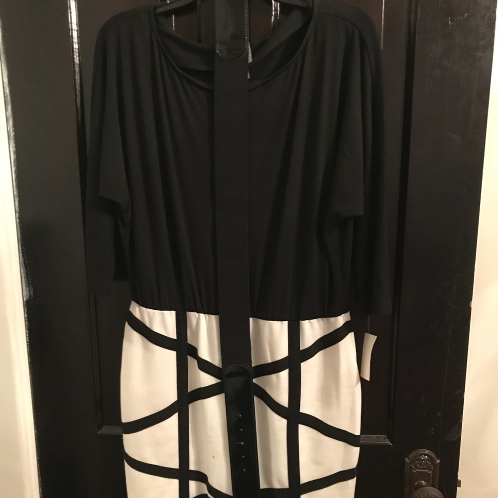 Black and white dress