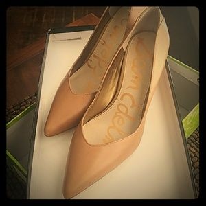 Sam Edelman Camel "Orella" Leather Pumps