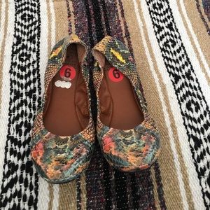 Lucky Brand snake skin ballet flats