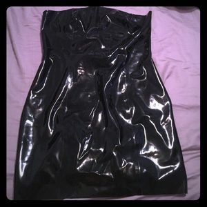 Honour latex spanking tube dress