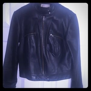 SIZE 10 NINE WEST LEATHER JACKET