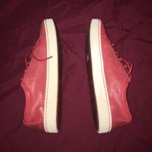 Red Low-Top Sneakers