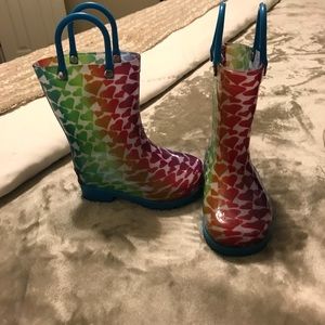 Toddler girl rain boots. Size 5.
