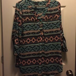 Tribal print blouse