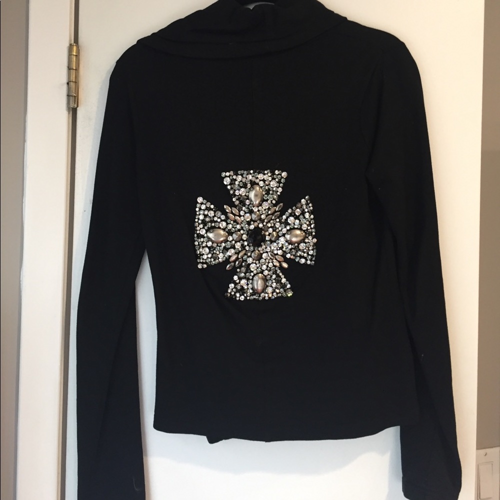 Twisted Heart Stone Black Jacket in Size Petite