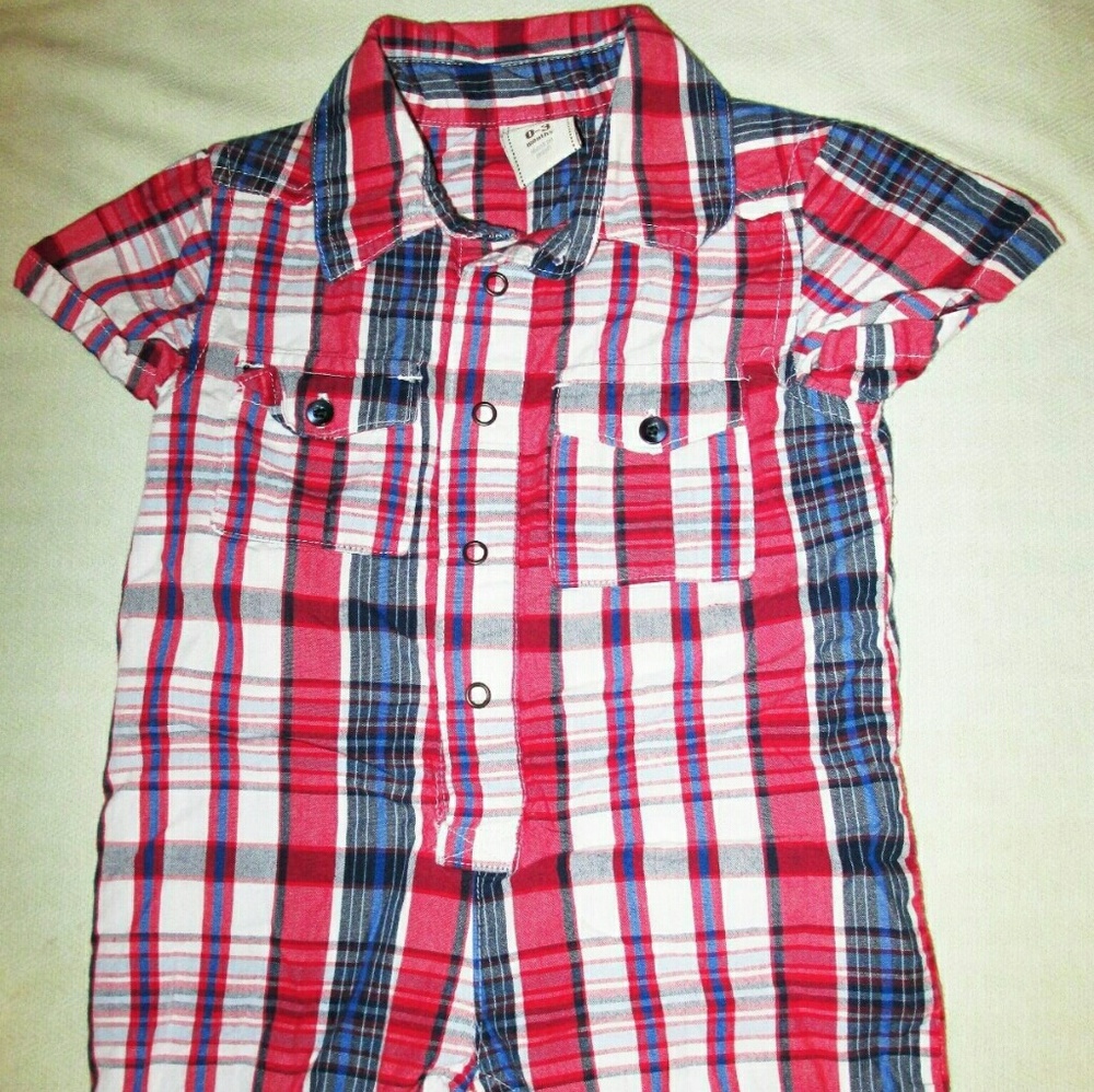 Old Navy plaid boys outfit