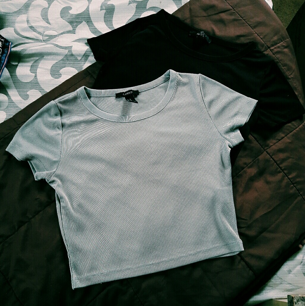 Forever 21 Crop fitted tops