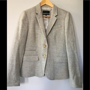 J.Crew Gray Tweed Schoolboy Blazer