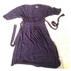 Liz Lange Plum maternity dress