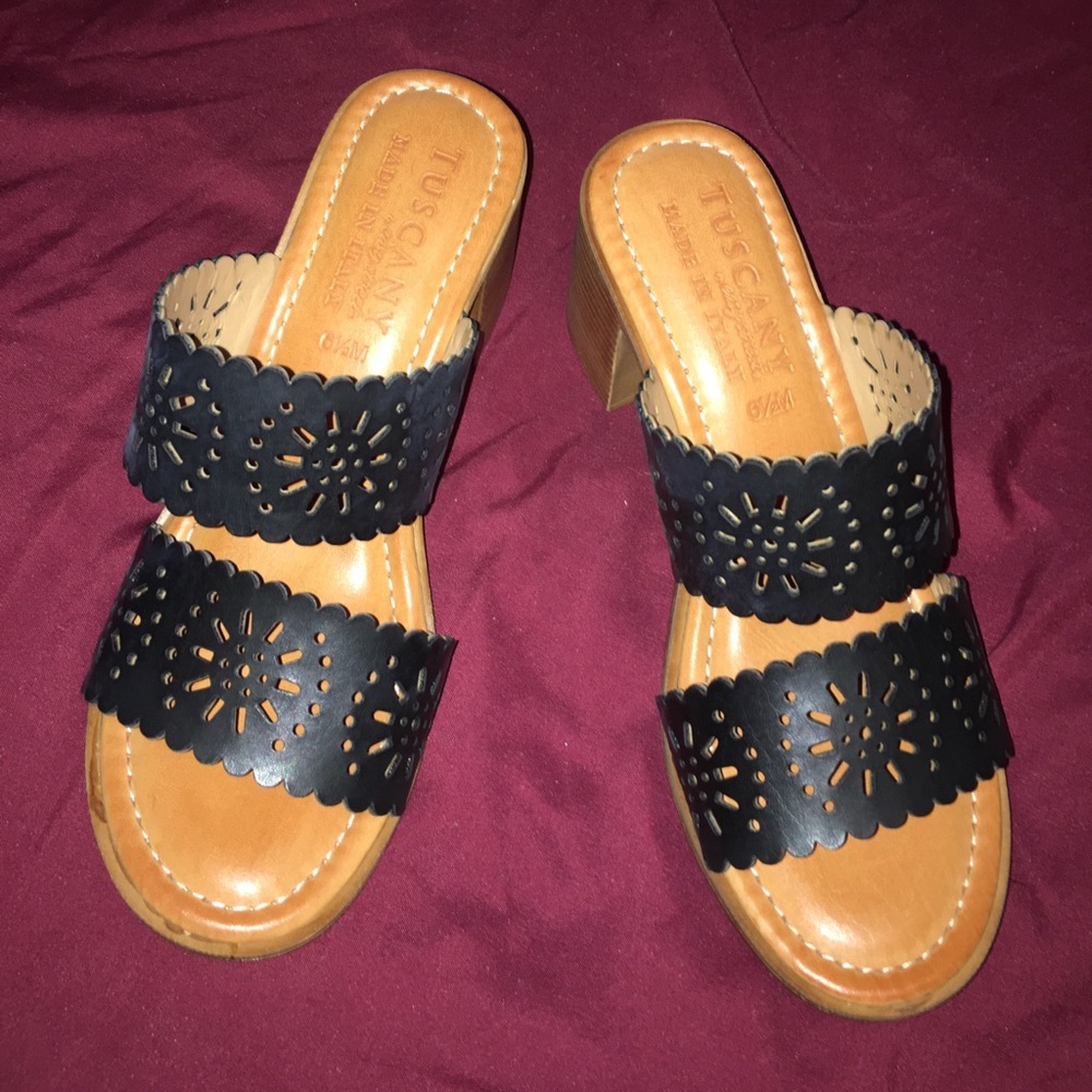 Black and Brown Sandals