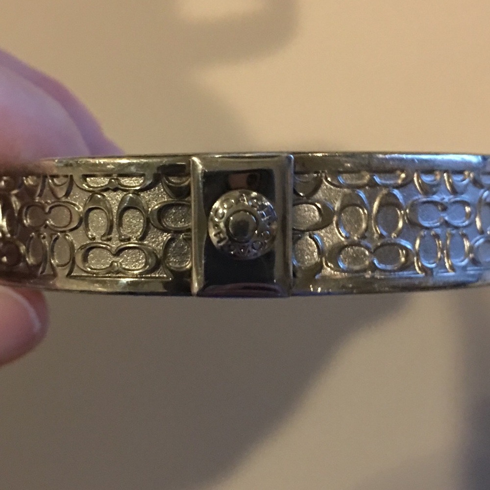 Coach Thin Silver Bracelet