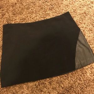 Black mini skirt