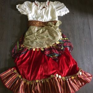 Girls Gypsy Costume! So cute! Size 4-6