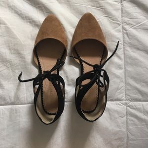 Restricted Lace-Up Flats